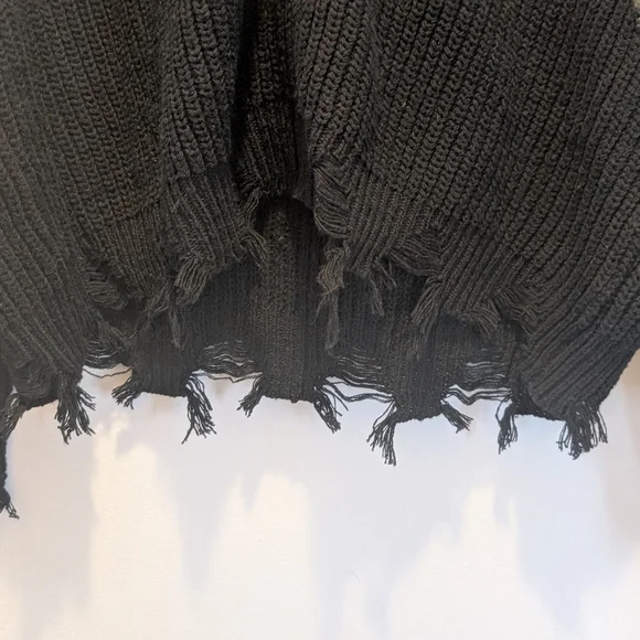 Umgee Olive and Black Knit Zip Hoodie with Hood - Picture 3 of 5